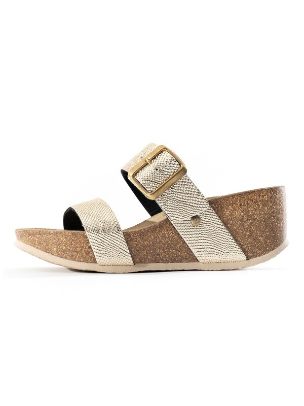 Bayton Bayton Чехли 'Philomene'  светлокафяво / злато