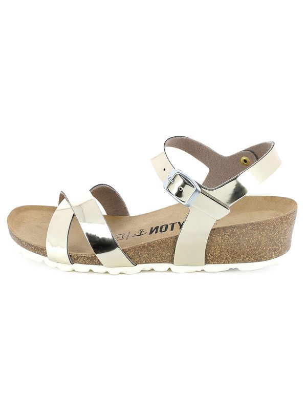 Bayton Bayton Сандали 'CANBERRA'  кремаво / светлокафяво / злато / бяло