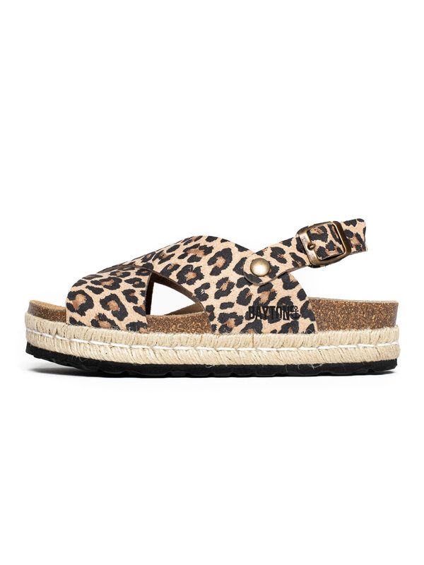 Bayton Bayton Сандали 'Leida'  бежово / светлокафяво / черно