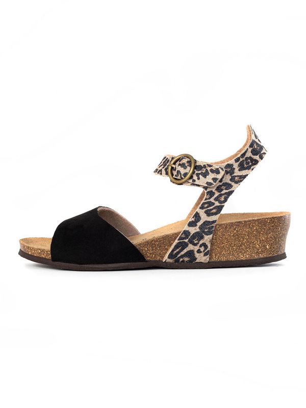 Bayton Bayton Сандали 'Rose'  екрю / светлокафяво / черно