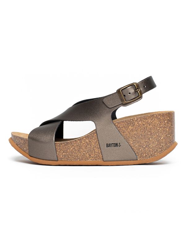 Bayton Bayton Сандали с каишка 'Rea'  тъмносиво / черно