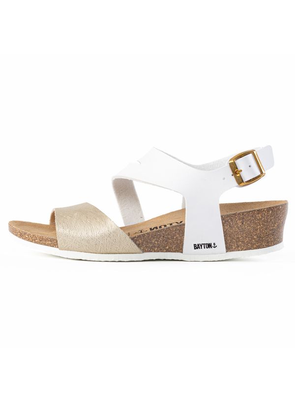 Bayton Bayton Сандали с каишка 'Reus'  злато / бяло