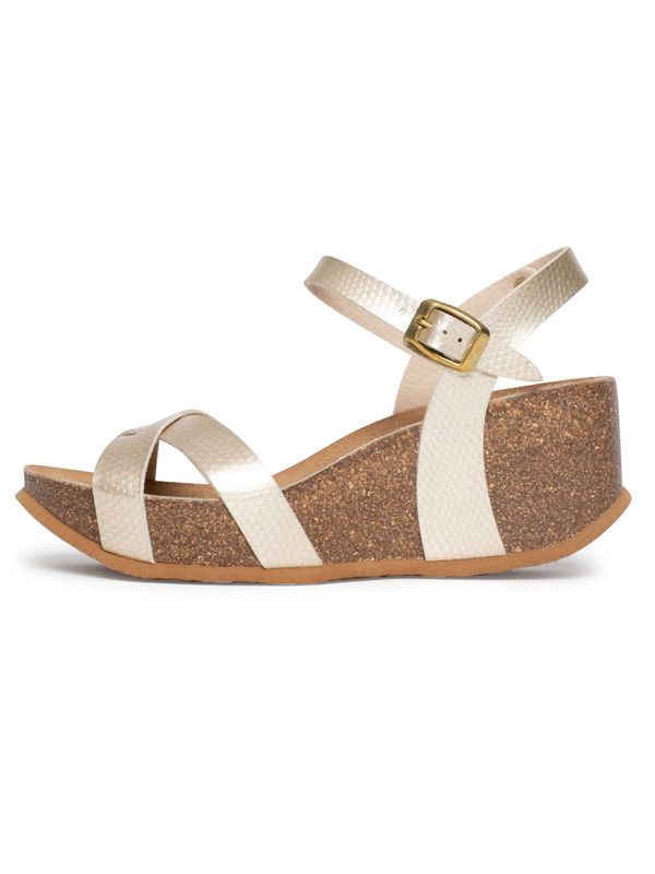 Bayton Bayton Сандали с каишка 'Venus'  телесен цвят / кафяво