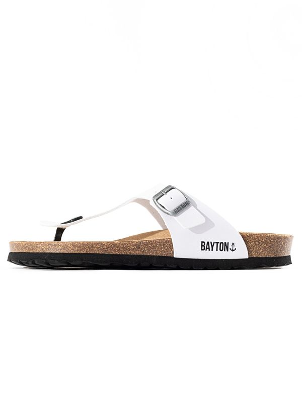 Bayton Bayton Сандали с разделител за пръстите 'Mercure'  бяло