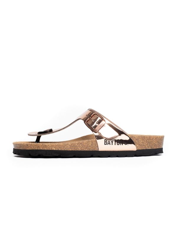 Bayton Bayton Сандали с разделител за пръстите 'Mercure'  розово / черно