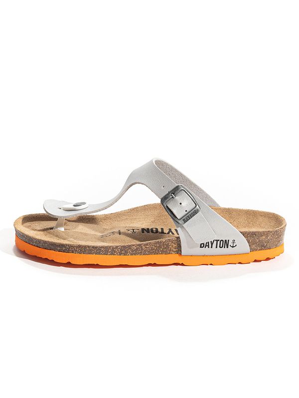 Bayton Bayton Сандали с разделител за пръстите 'Suryia'  сребърно