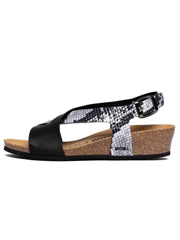 Bayton Bayton Сандали 'Salamanque'  черно / бяло