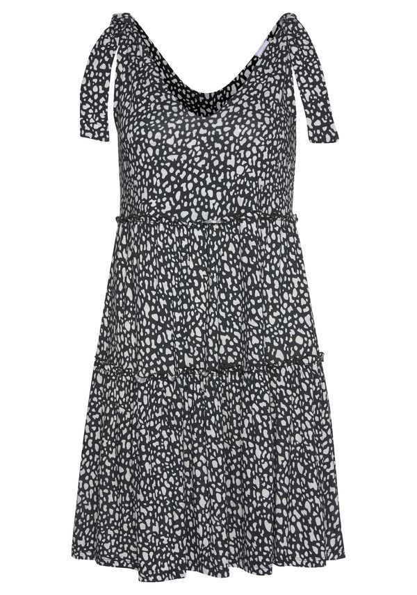 BEACH TIME BEACH TIME Лятна рокля  черно / бяло