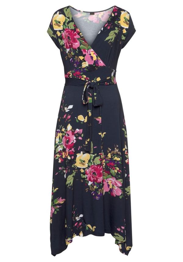 BEACH TIME BEACH TIME Плажна рокля  нейви синьо / жълто / зелено / розово