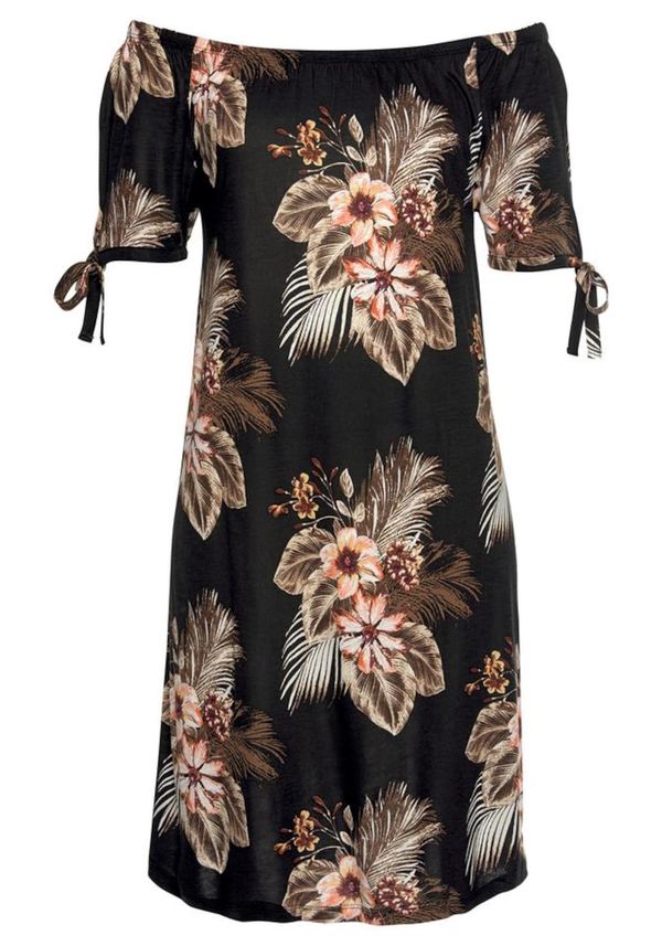 BEACH TIME BEACH TIME Плажна рокля  светлобежово / кафяво / ръждиво кафяво / черно