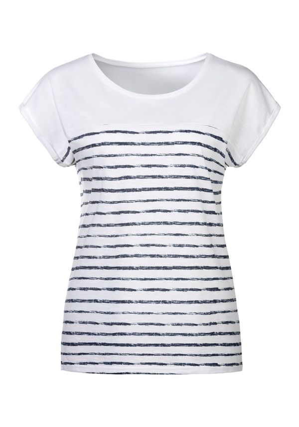 BEACH TIME BEACH TIME Тениска 'Beach Time'  черно / бяло