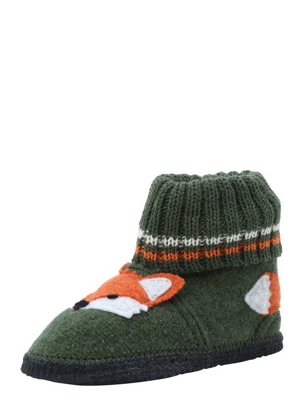 BECK BECK Домашни пантофи 'Fuchs'  каки / оранжево / черно / бяло