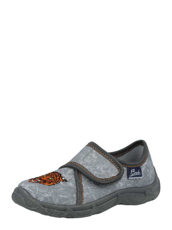 BECK BECK Домашни пантофи 'Jungle'  сиво / тъмносиво / оранжево