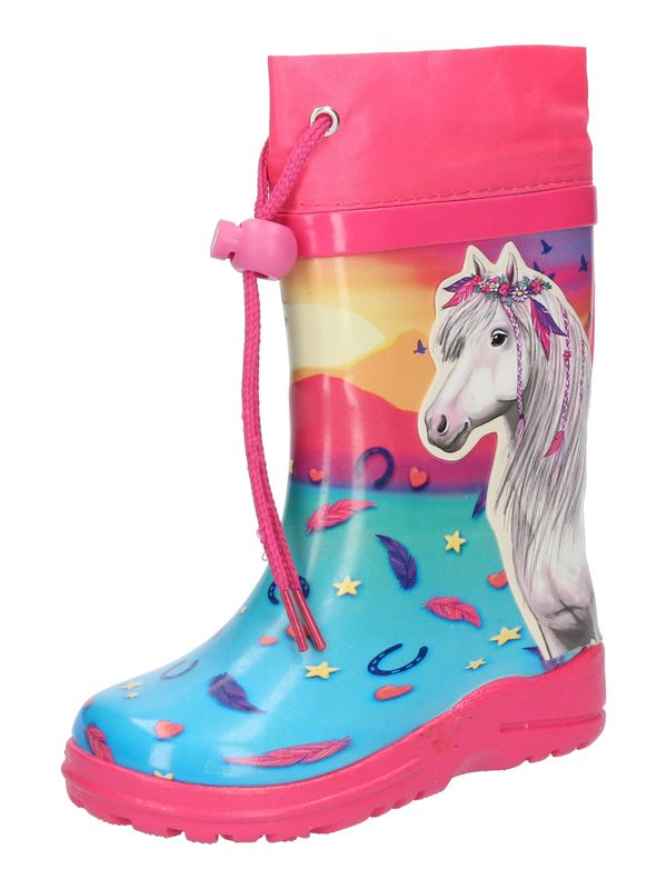 BECK BECK Гумени ботуши 'Sunrise'  синьо / жълто / розово / бяло