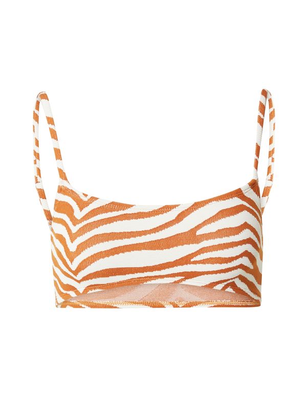 BeckSöndergaard BeckSöndergaard Горнище на бански 'Zecora Ezra'  коняк / бяло