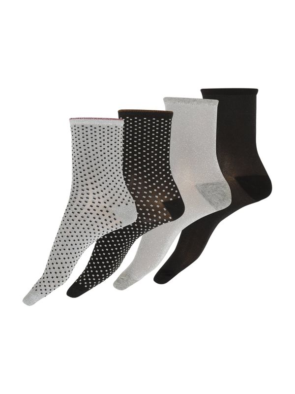 BeckSöndergaard BeckSöndergaard Къси чорапи  сиво / черно / бяло