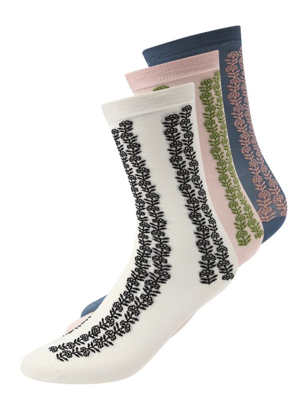 BeckSöndergaard BeckSöndergaard Къси чорапи 'Teila Visca'  нейви синьо / бледорозово / черно / бяло