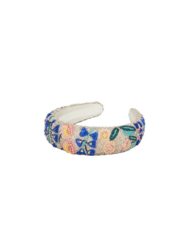 BeckSöndergaard BeckSöndergaard Украшение за коса 'Ivor'  светлосиньо / зелено / оранжево / бяло