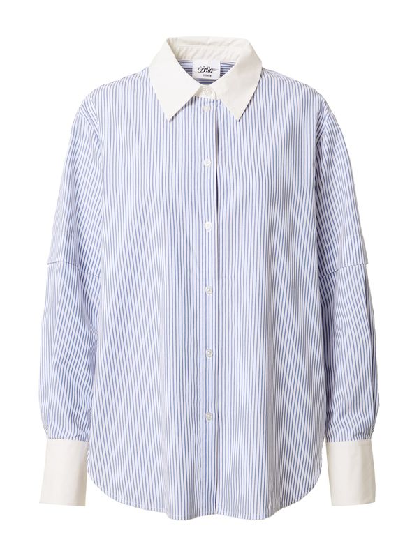 Bella x ABOUT YOU Bella x ABOUT YOU Блуза 'Maria'  синьо / бяло