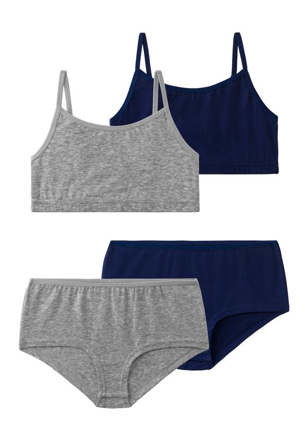 BENCH BENCH Комплект бельо  нейви синьо / сиво