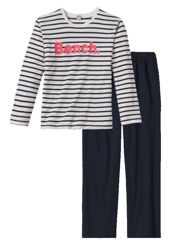 BENCH BENCH Комплект пижама  нейви синьо / корал / естествено бяло