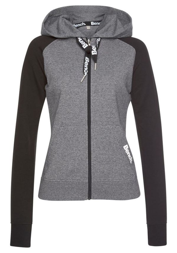 BENCH BENCH Суичъри с качулка  тъмносиво / черно