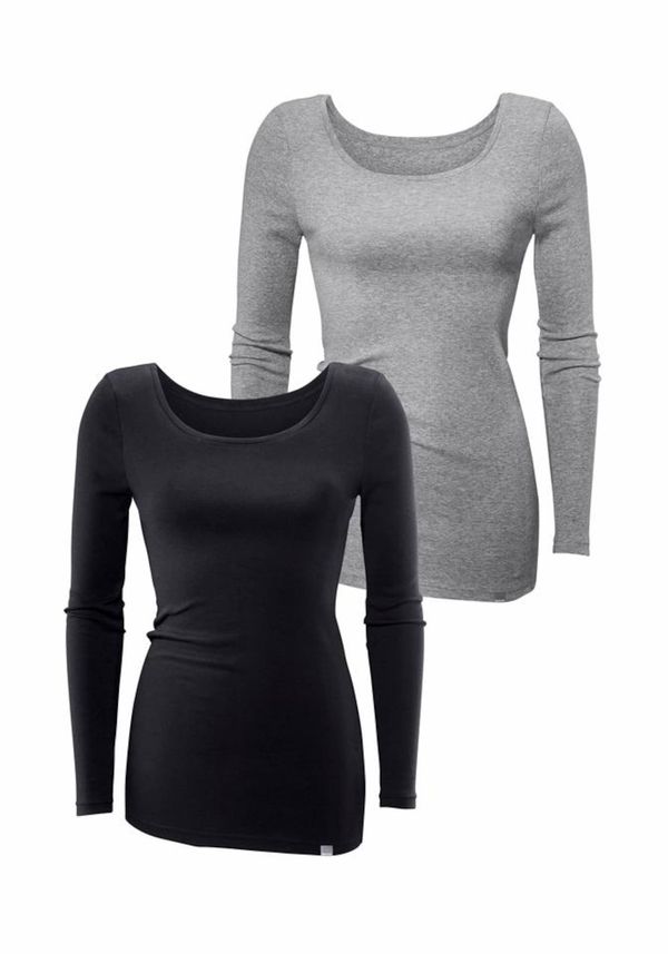 BENCH BENCH Тениска  сиво / черно