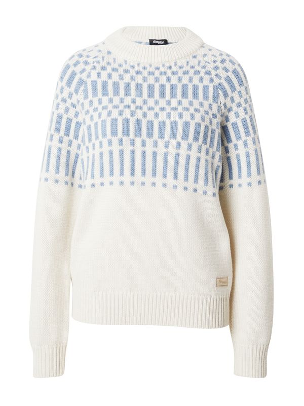 Bergans Bergans Пуловер 'Nordmarka'  синьо / бяло