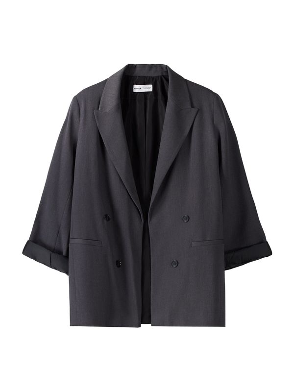 Bershka Bershka Блейзър  антрацитно черно