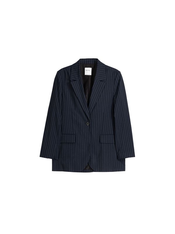 Bershka Bershka Блейзър  нейви синьо / мръсно бяло