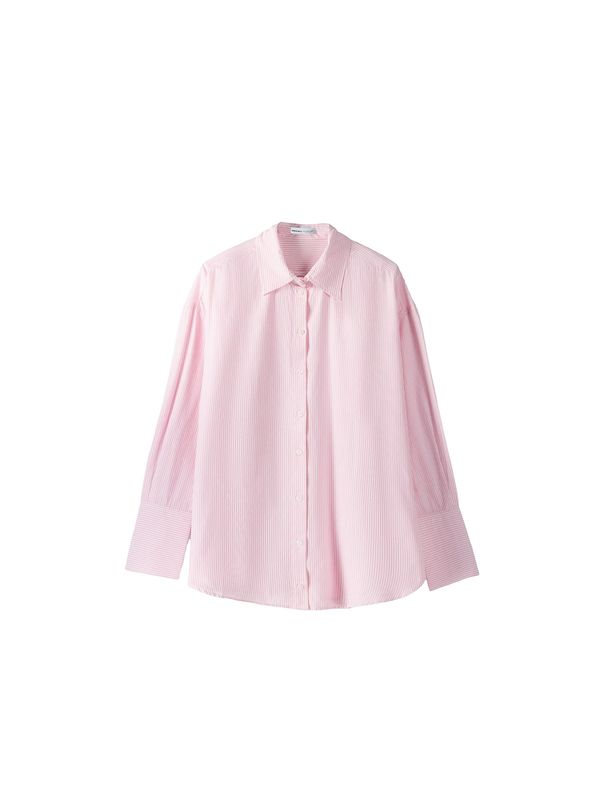 Bershka Bershka Блуза  бледорозово / бяло