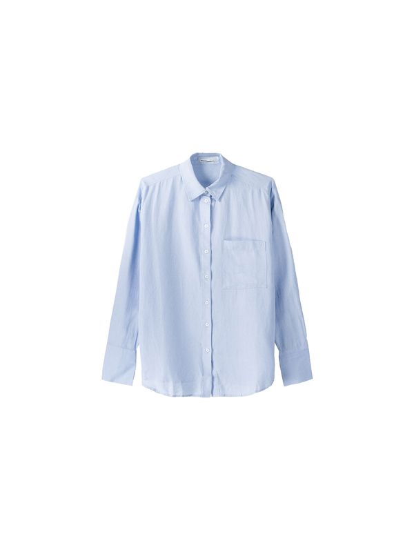 Bershka Bershka Блуза  гълъбово синьо