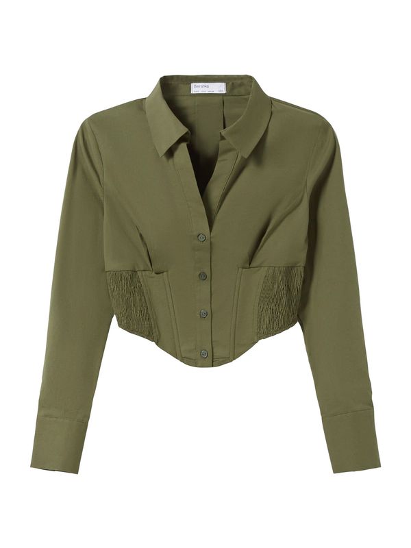 Bershka Bershka Блуза  маслина