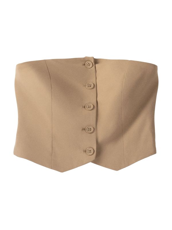 Bershka Bershka Блуза  светлокафяво