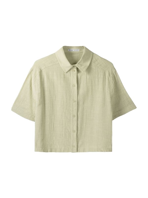 Bershka Bershka Блуза  светлозелено