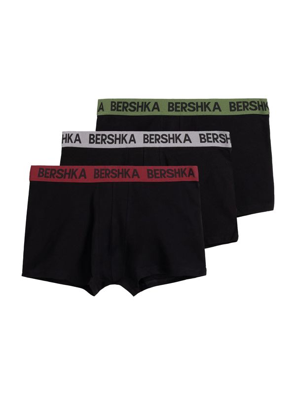 Bershka Bershka Боксерки  ябълка / тъмночервено / черно / бяло