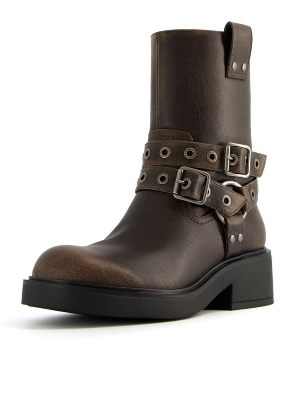 Bershka Bershka Боти  кафяво