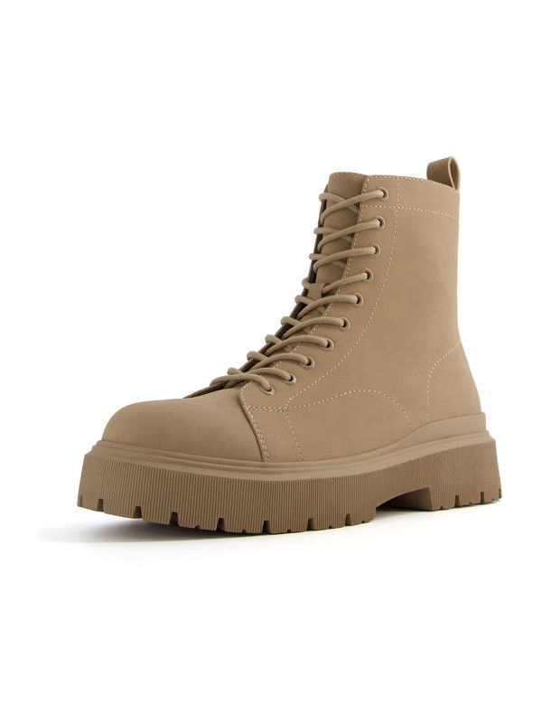 Bershka Bershka Боти с връзки  цвят "пясък"