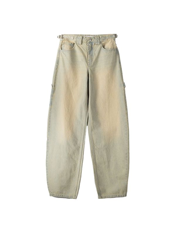 Bershka Bershka Дънки  бежово / светлосиньо