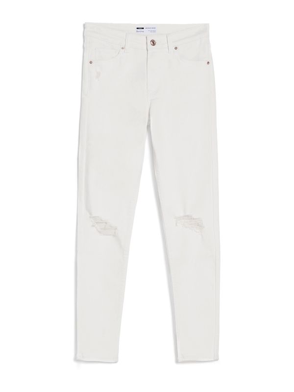 Bershka Bershka Дънки  бял деним