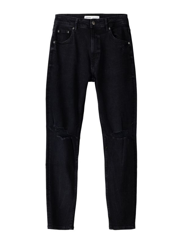 Bershka Bershka Дънки  черен деним