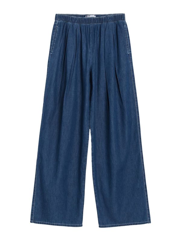 Bershka Bershka Дънки с набор  син деним