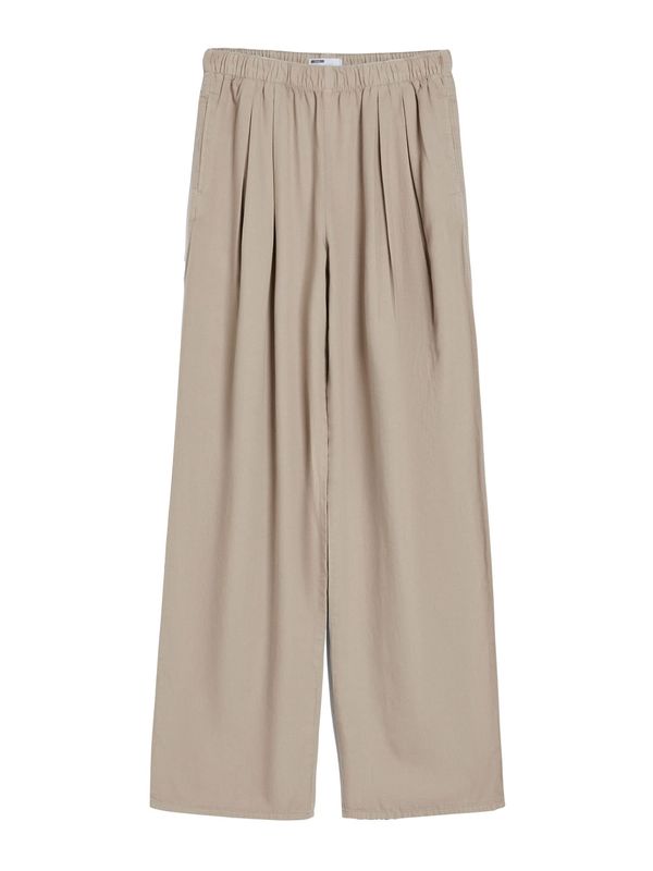 Bershka Bershka Дънки с набор  таупе сиво