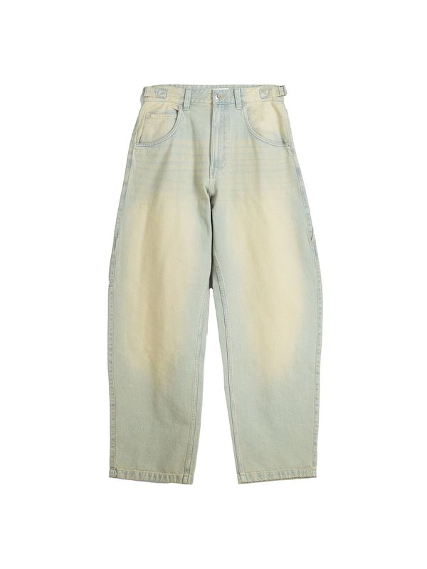 Bershka Bershka Дънки  син деним / светложълто