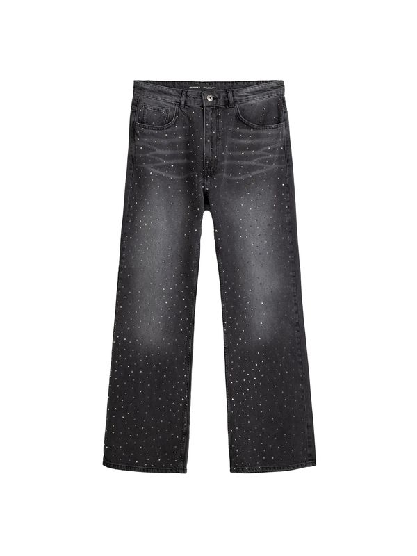 Bershka Bershka Дънки  сив деним