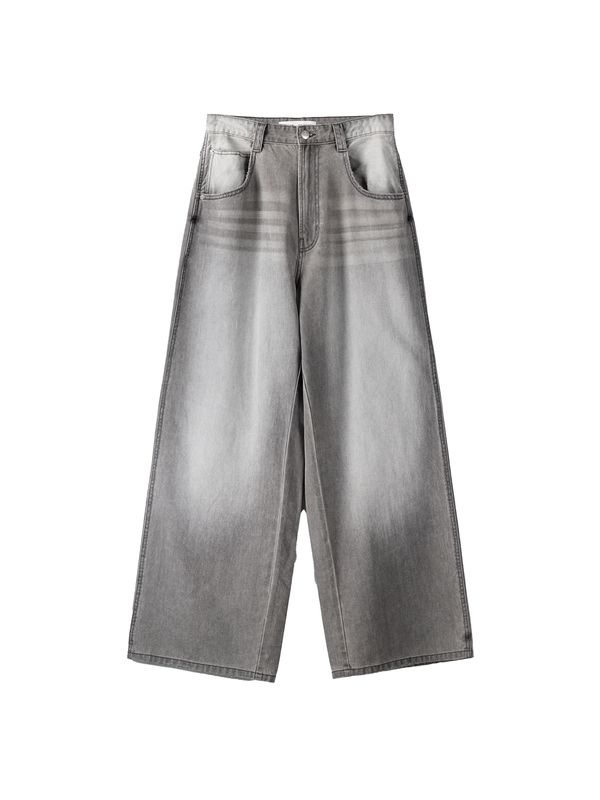 Bershka Bershka Дънки  сив деним / черно