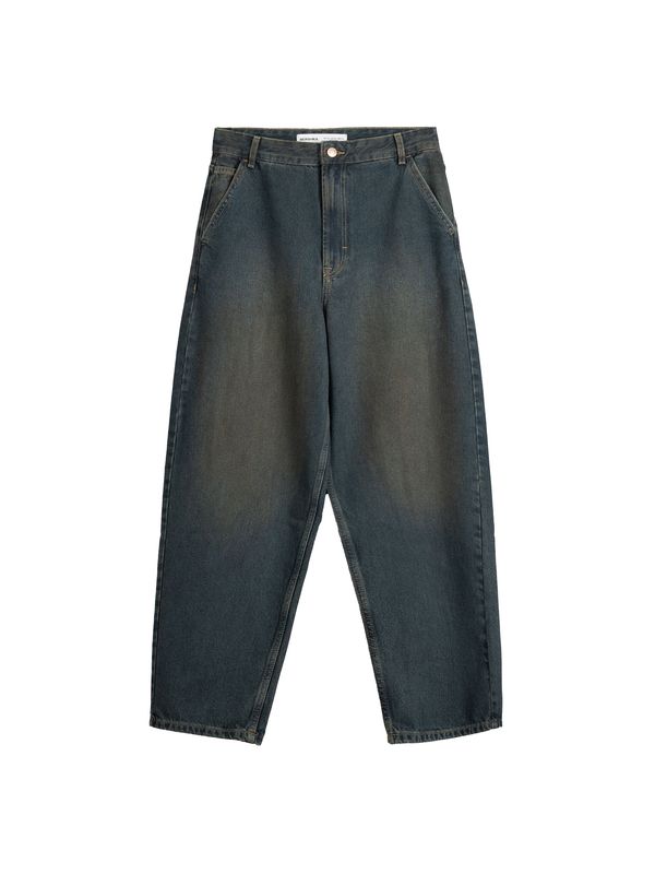 Bershka Bershka Дънки  тъмносиньо / каки