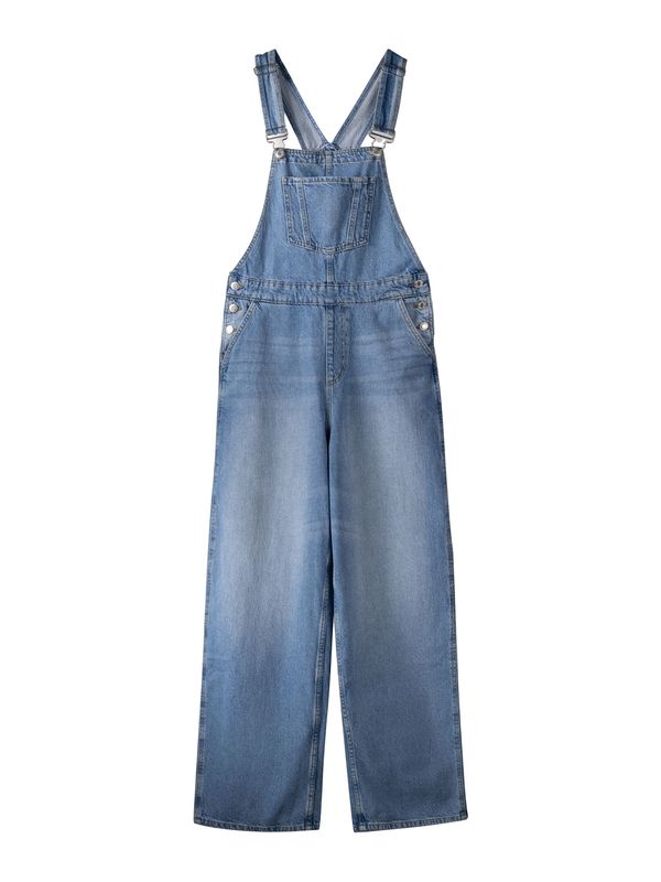 Bershka Bershka Дънков гащеризон  син деним