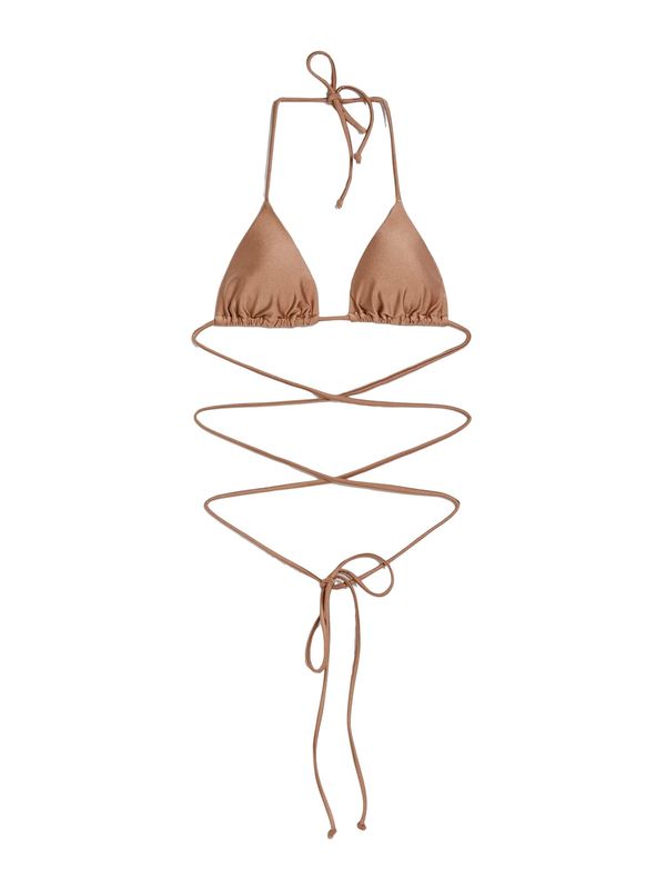 Bershka Bershka Горнище на бански  светлокафяво