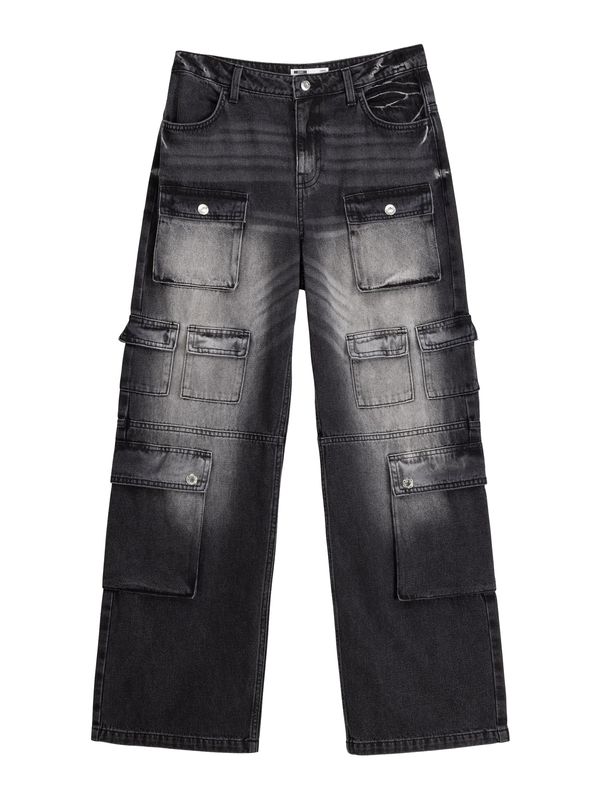 Bershka Bershka Карго дънки  черно